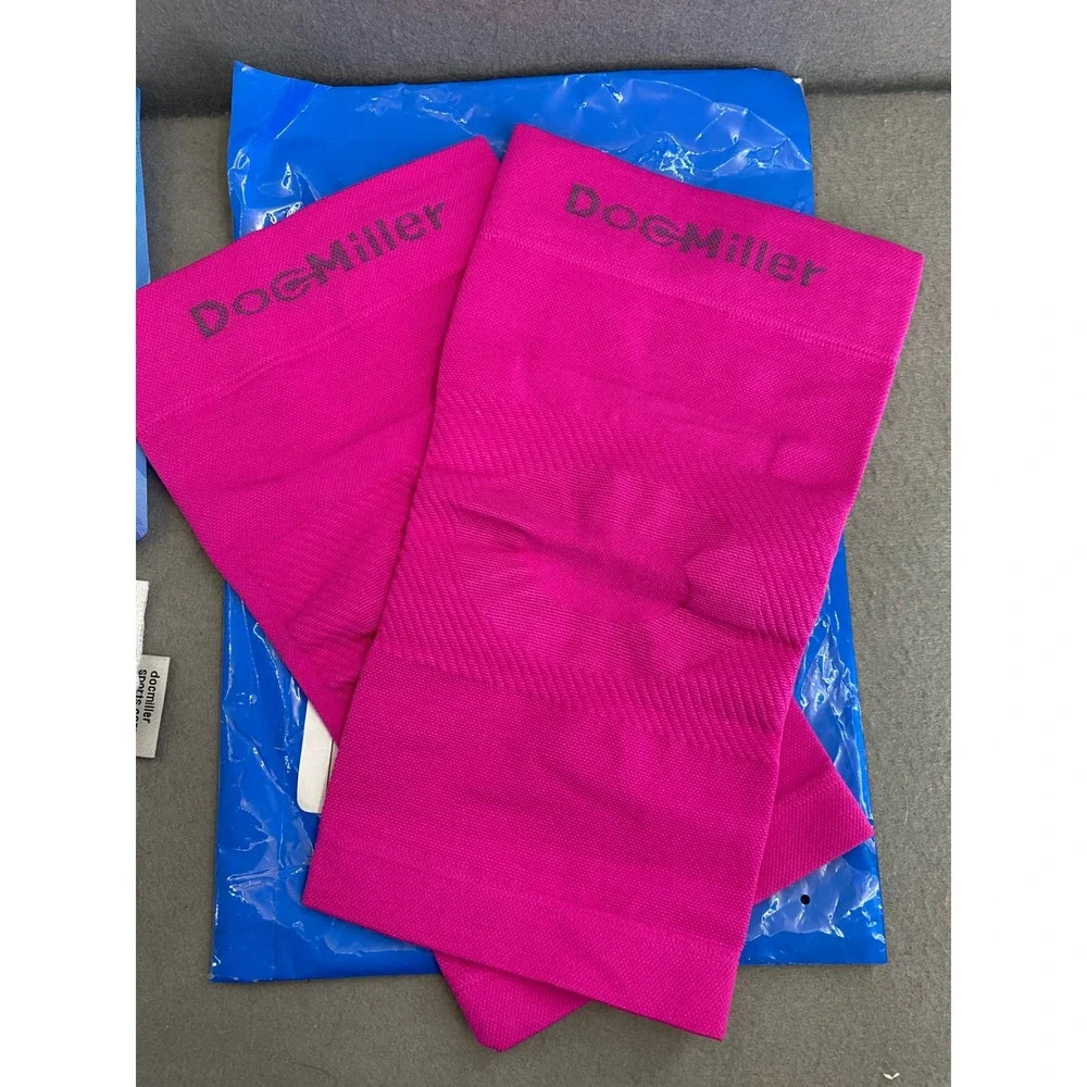 Doc Miller Knee Support Compression Sleeve Pink Medium New 1‎ Pair